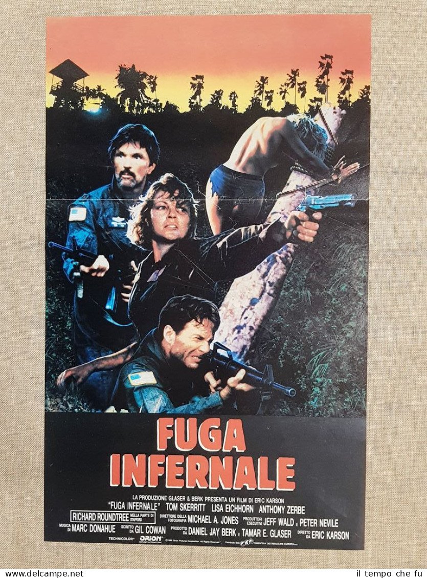 Locandina cinematografica originale del 1986 Film Fuga infernale Regia E. … | Immagine principale
