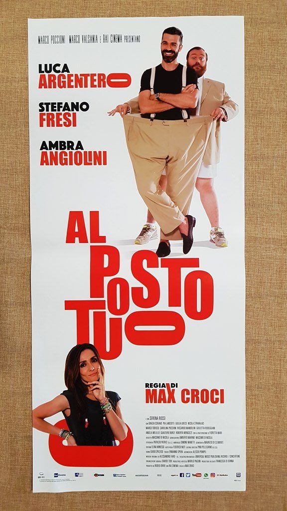 Locandina cinematografica originale del 2016 Film Al posto tuo Regia …