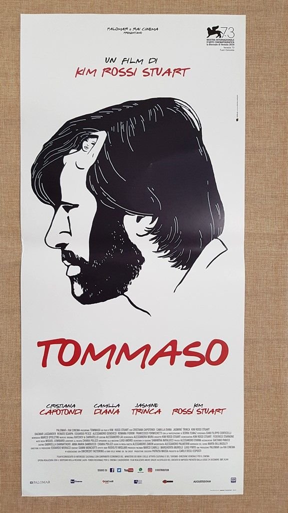 Locandina cinematografica originale del 2016 Film Tommaso Regia Kim Rossi …