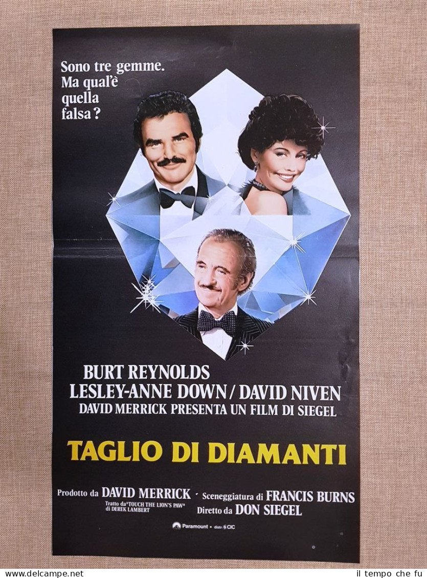 Locandina originale 1980 Film Taglio di diamanti Regia Don Siegel, …