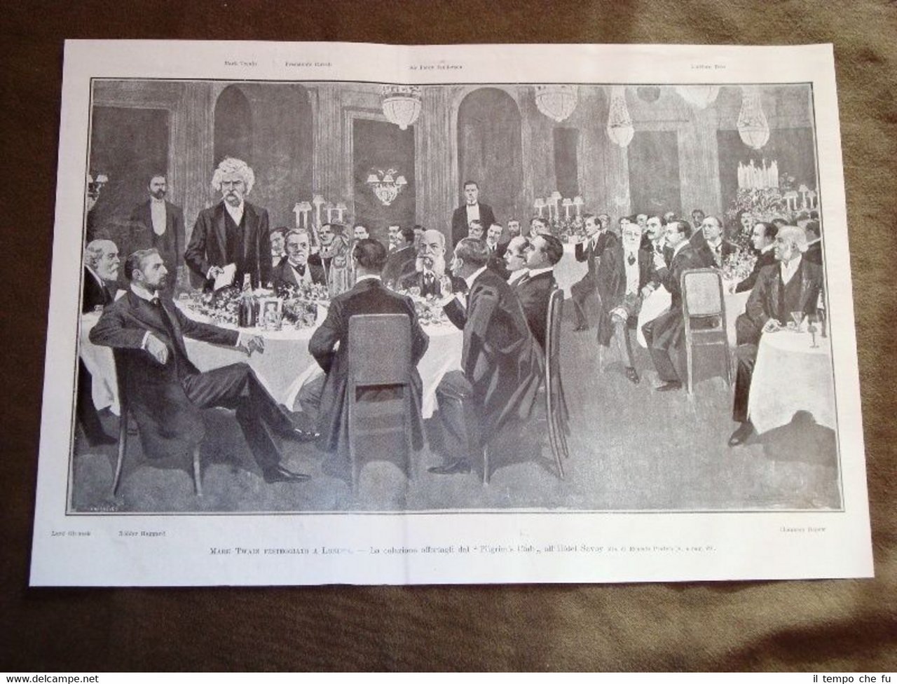 Londra 1907 Mark Twain Pilgrim's Club Hotel Savoy + De …