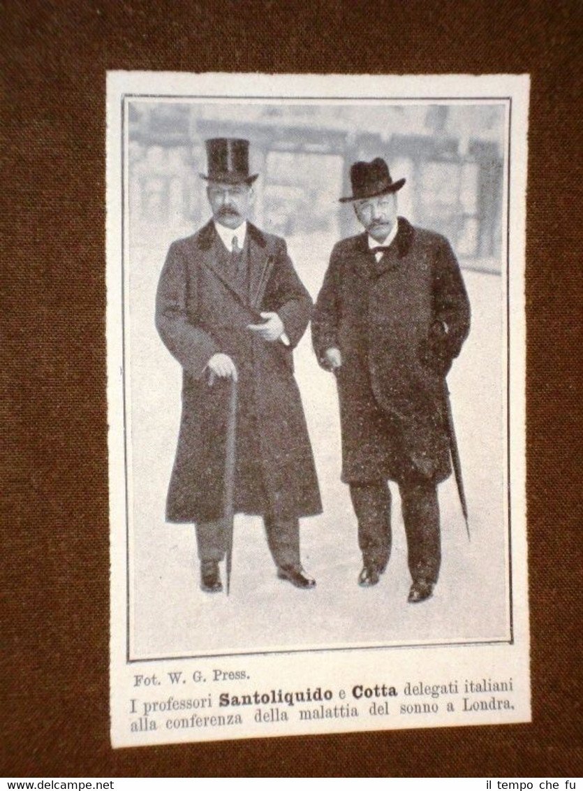 Londra 1908 Conferenza della malattia del sonno Professori Santoliquido e … | Immagine principale