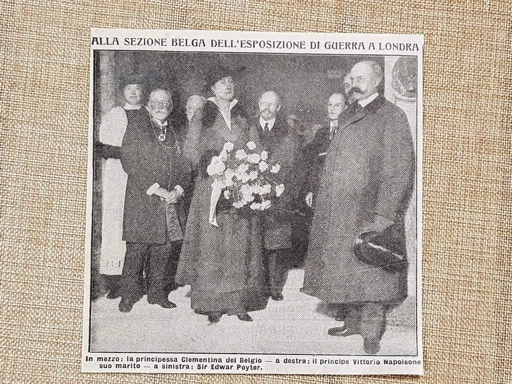 Londra 1915 Clementina del Belgio Vittorio Napoleone e Edward Poyter …