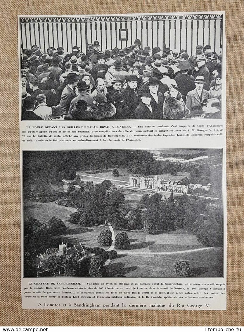 Londra e Sandringham nel 1936 Durante la malattia di Re …