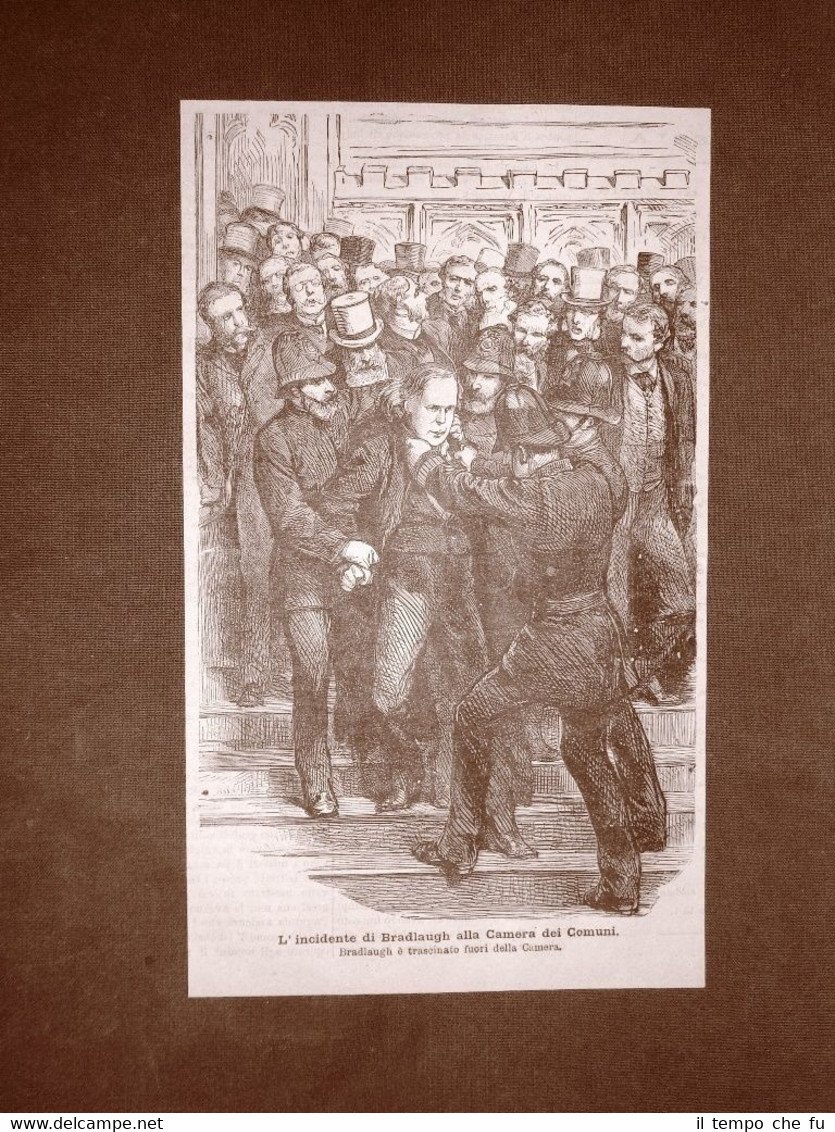 Londra nel 1881 Charles Bradlaugh incidente alla Camera dei Comuni …