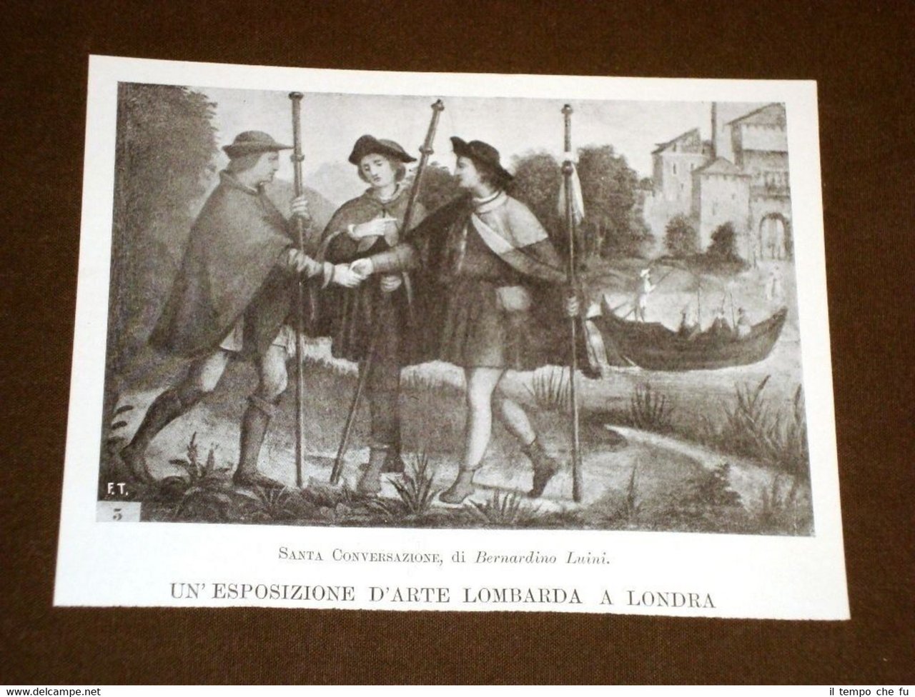 Londra nel 1898 Esposizione d'arte lombarda Santa conversazione - B. …