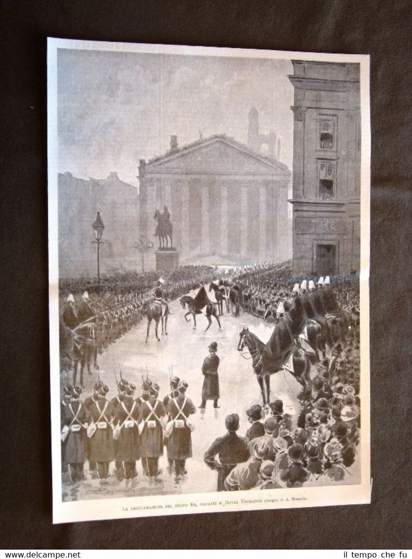 Londra nel 1901 Royal Exchange Proclamazione di Edoardo VII a …