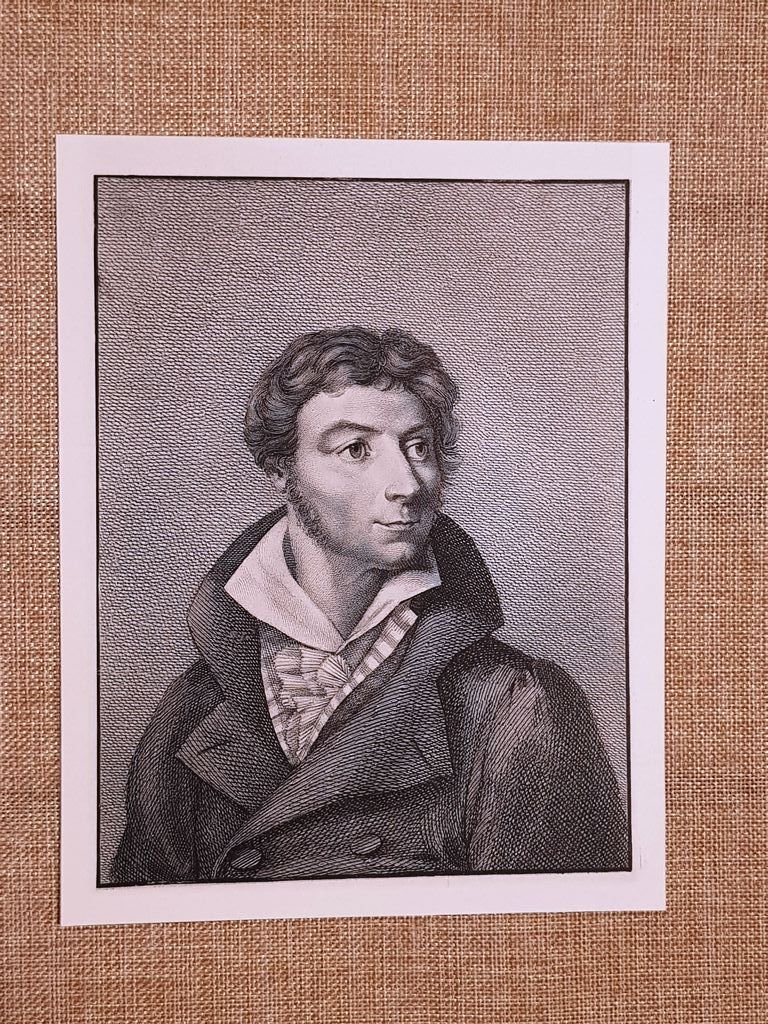 Lorenz Oken 1779-1851 Naturphilosophie Biologia Filosofia Natura Incisione 1888