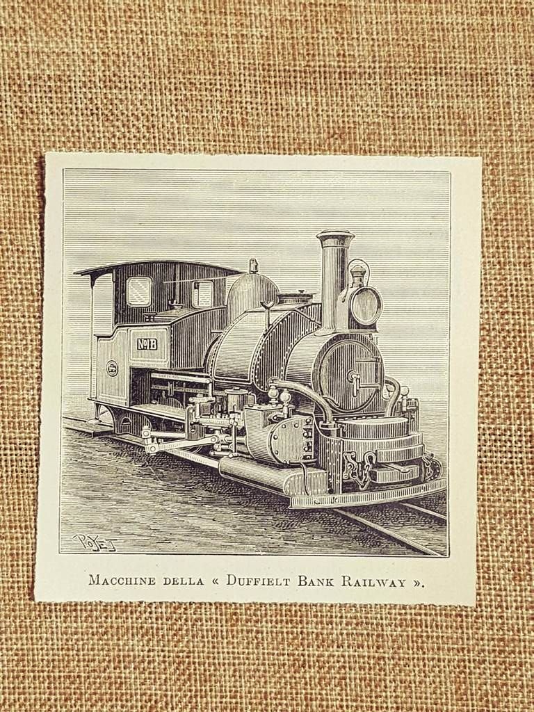 Macchine della Duffielt Bank Railway Treni e ferrovie Stampa del …