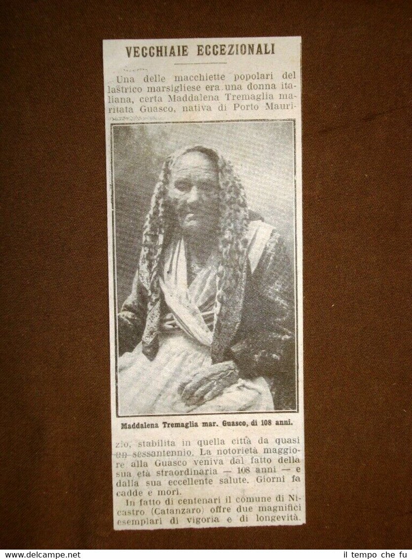 Maddalena Tremaglia di 108 anni nel 1915 Località Porto Maurizio | Immagine principale