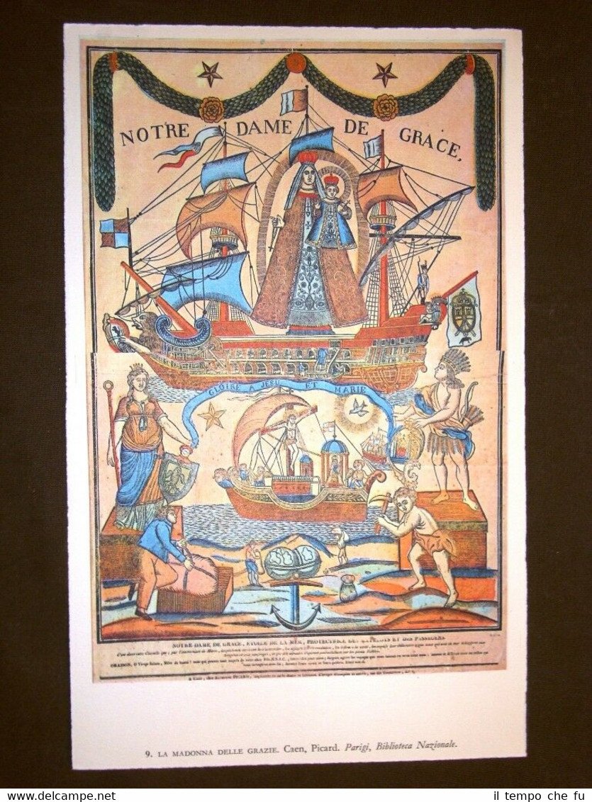 Madonna delle grazie Picard + Contadini calzolai Guériniau Arte popolare …