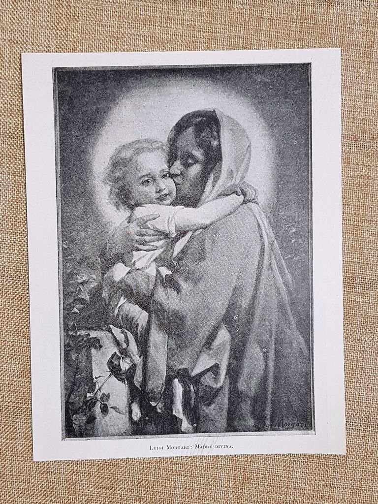 Madre Divina Quadro di Luigi Morgari Arte sacra Premio 1900 … | Immagine principale