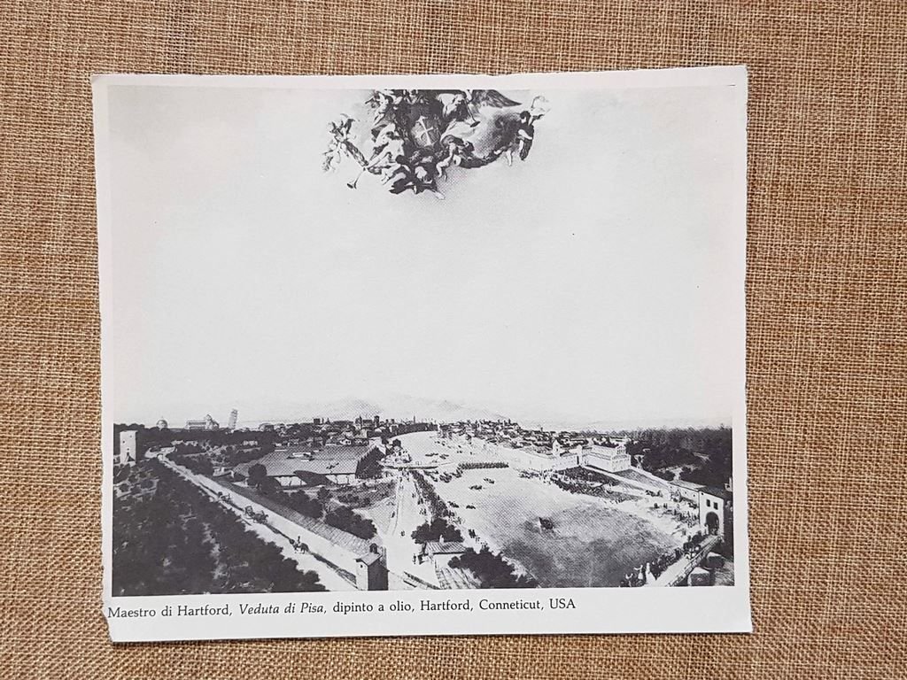 Maestro di Hartford Veduta di Pisa olio XVII Hartford Connecticut … | Immagine principale