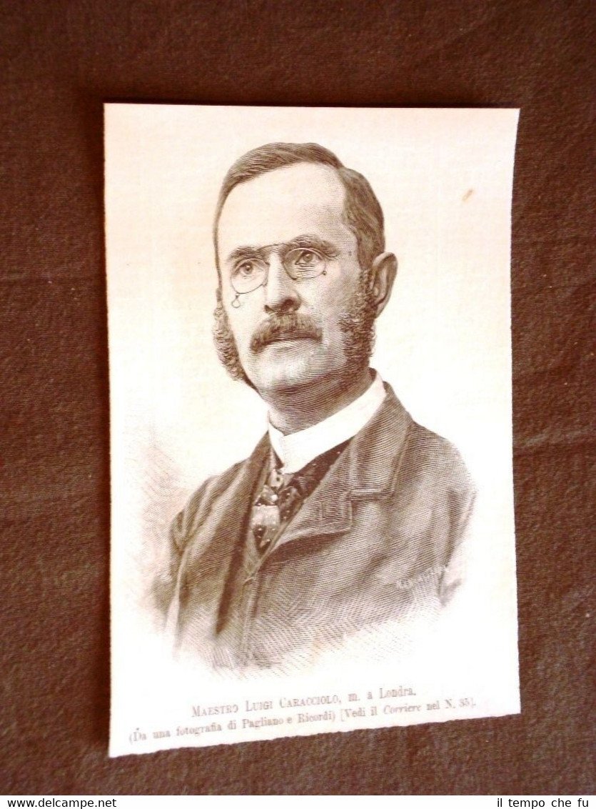 Maestro Luigi Caracciolo Morto a Londra nel 1887 | Immagine principale