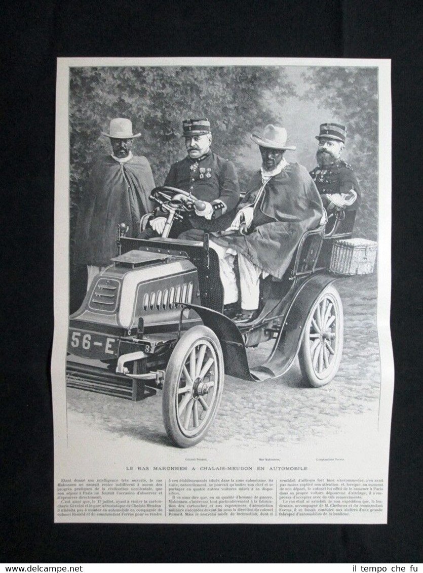 Makonnen a Chalais-Meudon + Mohamed Taieb ben Brahim Stampa del …