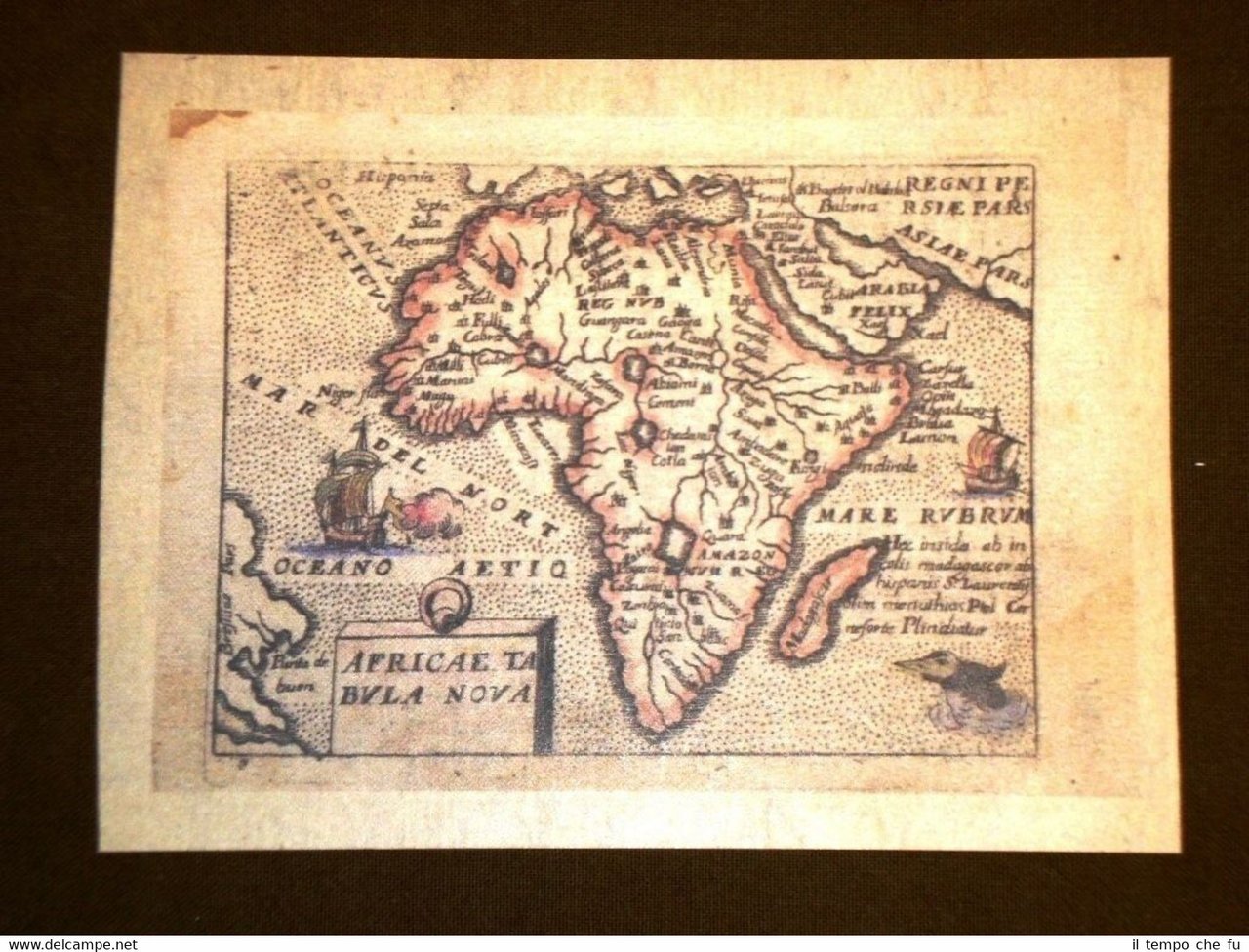 Mappa Africa Theatrum Orbis Terrarum 1724 Abraham Ortelius o A.Ortelio …