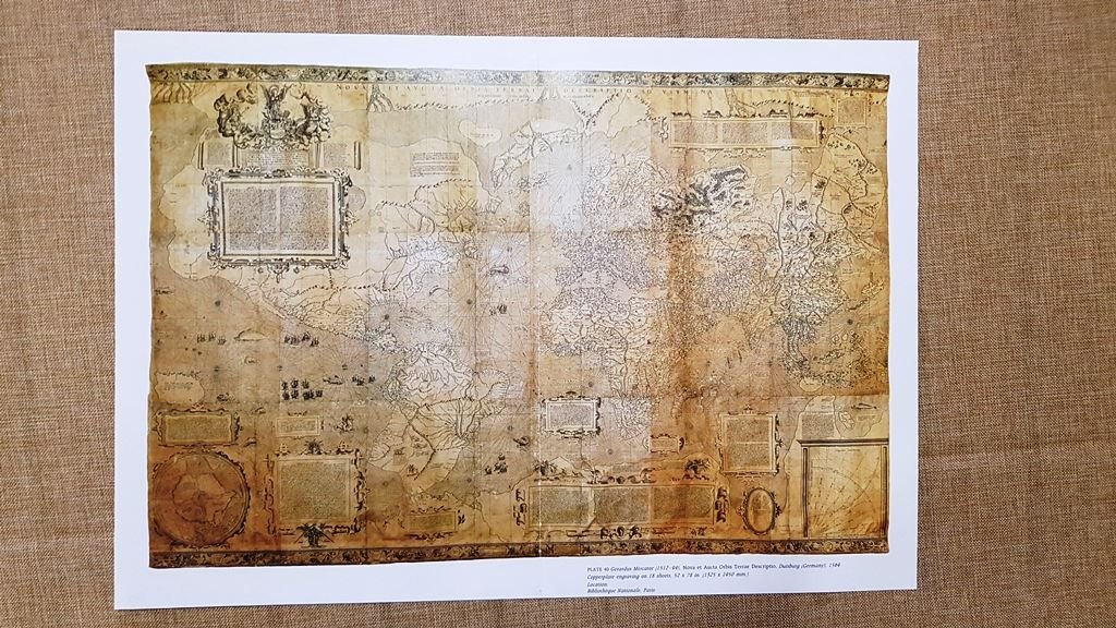 Mappa del mondo Nova et Aucta Orbis Terrae Descriptio Mercator …