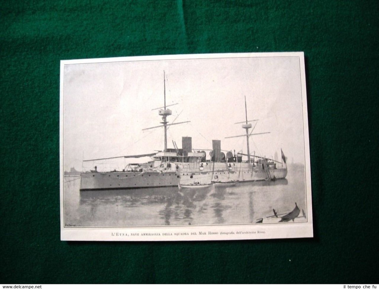 Mar Rosso nel 1895, la nave ammiraglia Etna + Re … | Immagine principale