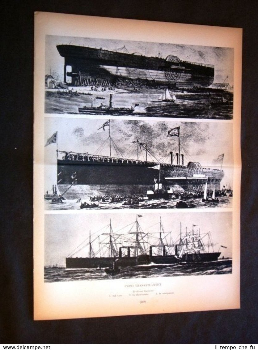 Marina nella storia Transatlantico Great Eastern Piroscafo Po Lago Como …