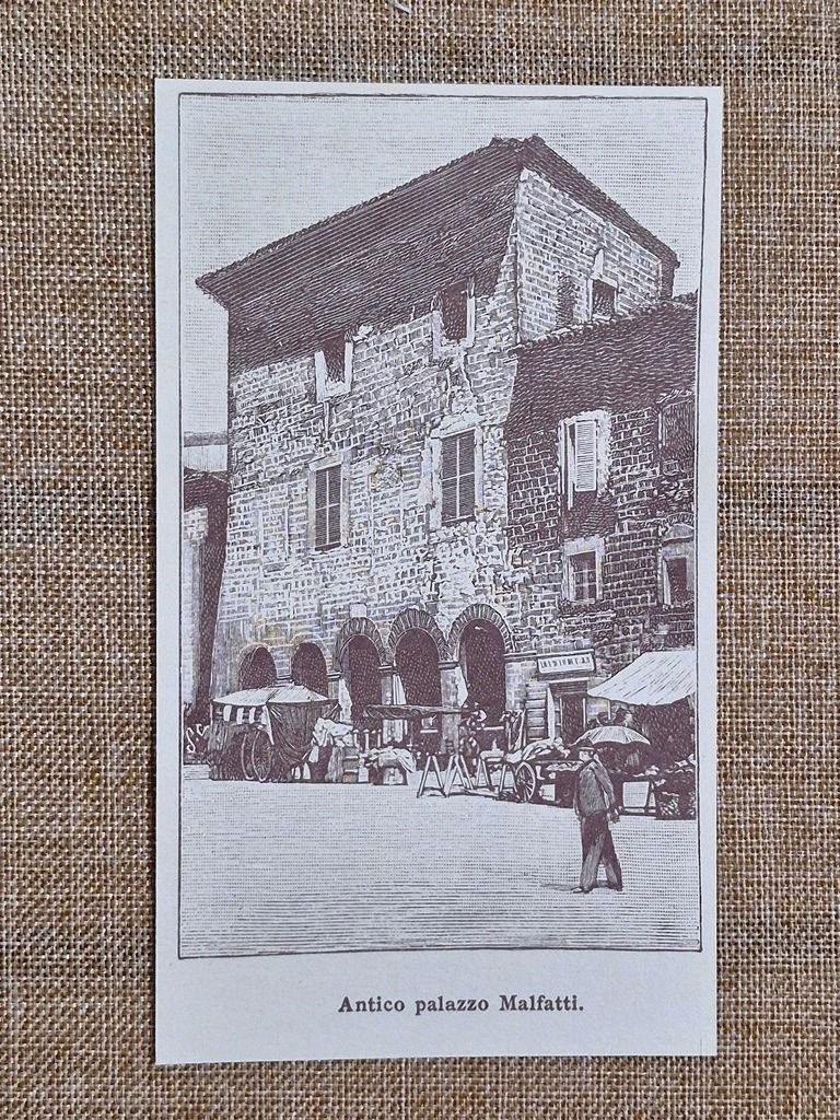Massa Marittima nell'800 Antico palazzo Malfatti Grosseto Toscana