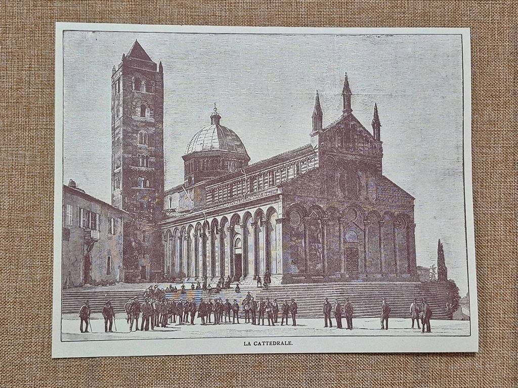Massa Marittima nell'800 La Cattedrale Grosseto Toscana