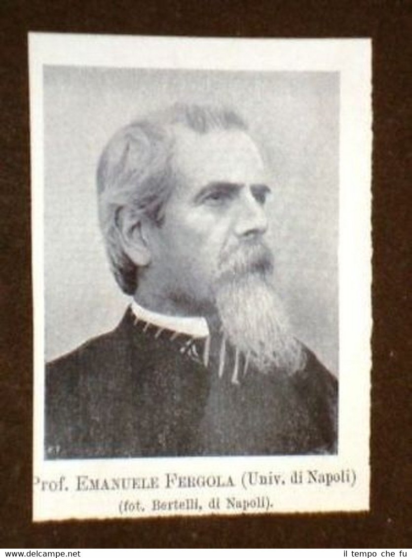 Matematico Emanuele Fergola di Napoli