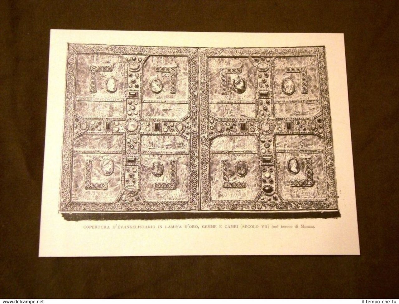 Medioevo d'Italia Copertura d'evangelistario in oro, gemme e camei Secolo …