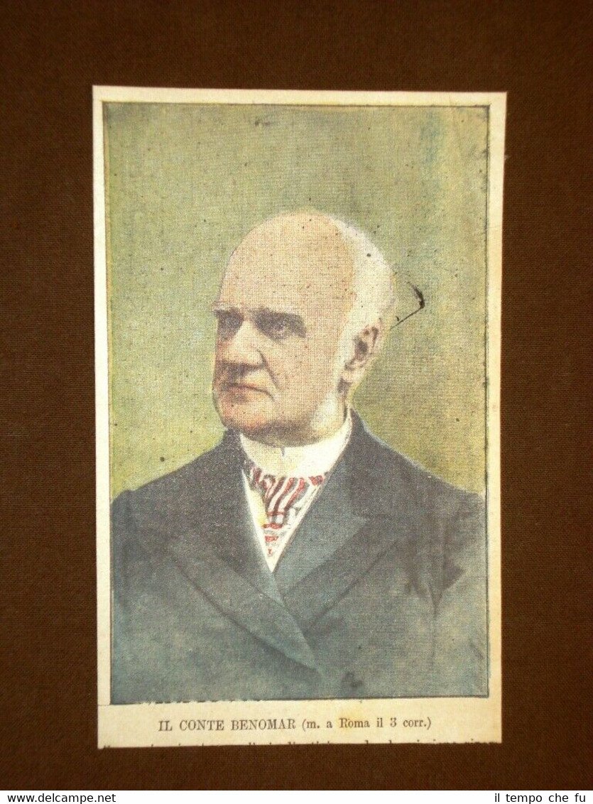 Merry y Colom Francisco Primo Conte di Benomar Morto nel …