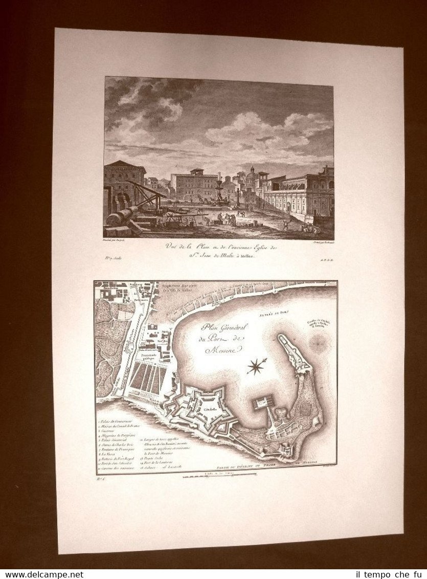 Messina Chiesa San Giovanni di Malta Carta Porto Voyage Pittoresque …