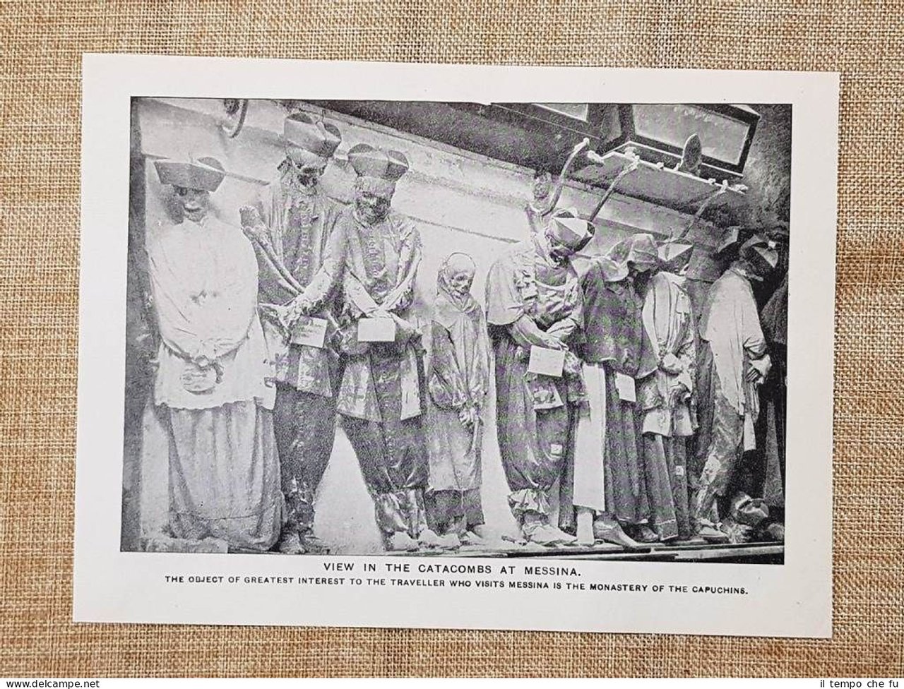 Messina nel 1909 Cattedrale Le catacombre e Un popolare ristorante … | Immagine principale