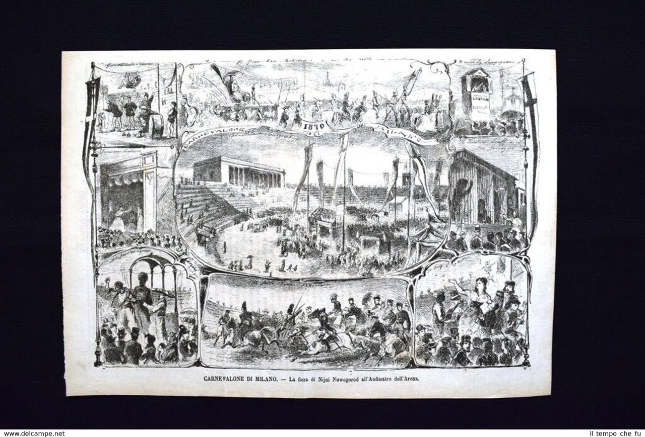 Milano - Fiera di Nijni Nowogorod all'Anfiteatro dell'Arena Incisione del … | Immagine principale