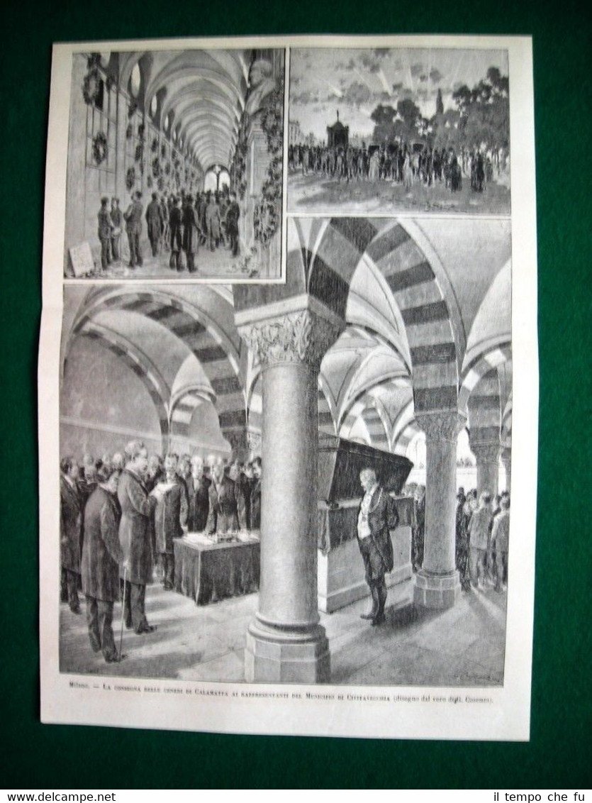 Milano 1885 - consegna delle ceneri di Calamatta ai rappresentanti … | Immagine principale