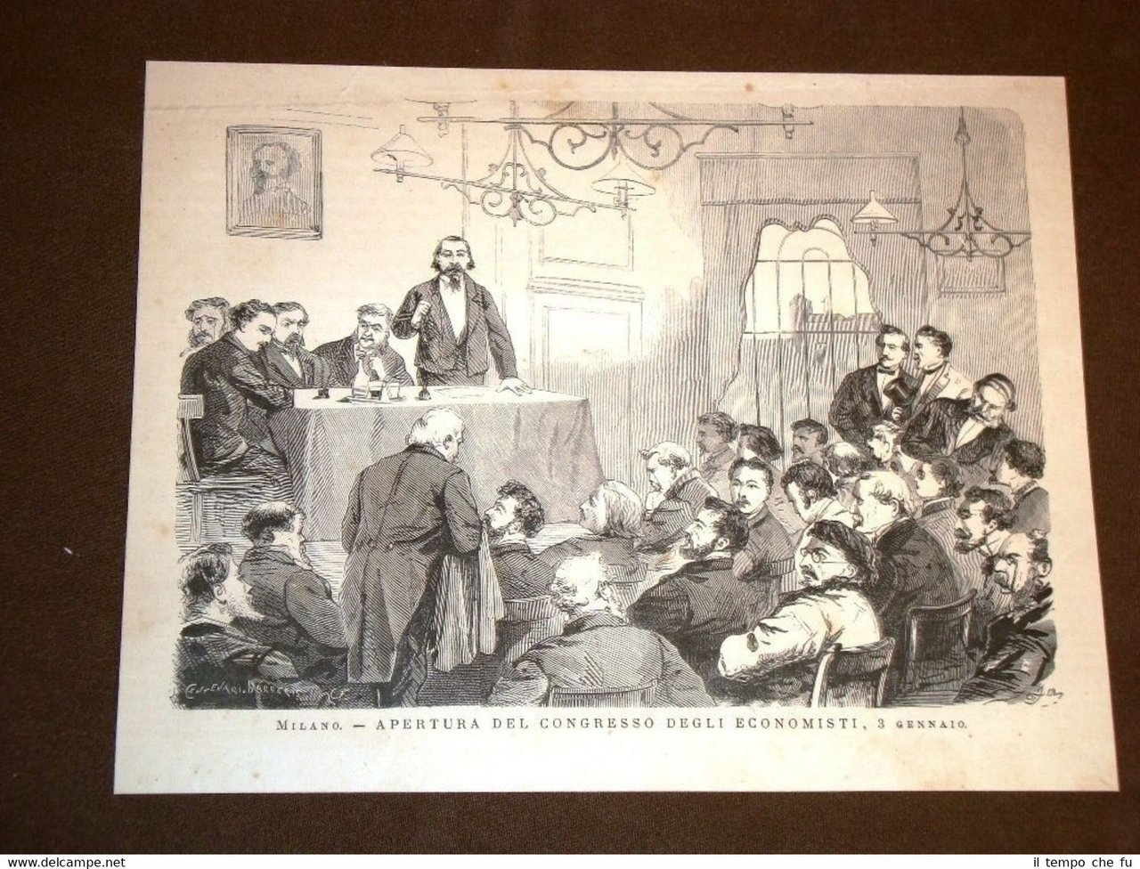 Milano 3 gennaio 1875 Apertura del congresso degli economisti