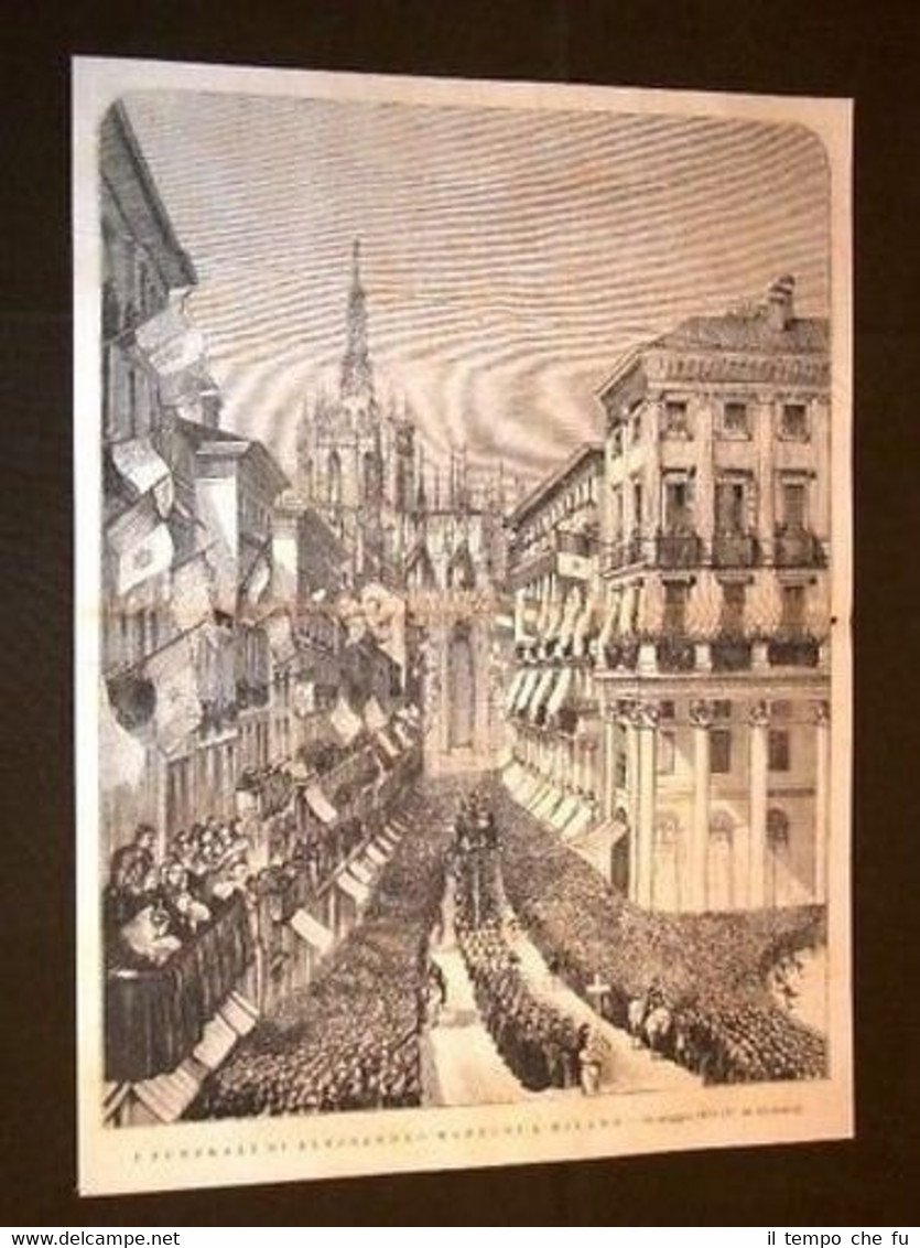 Milano Funerali di Alessandro Manzoni 29 Maggio 1873 | Immagine principale