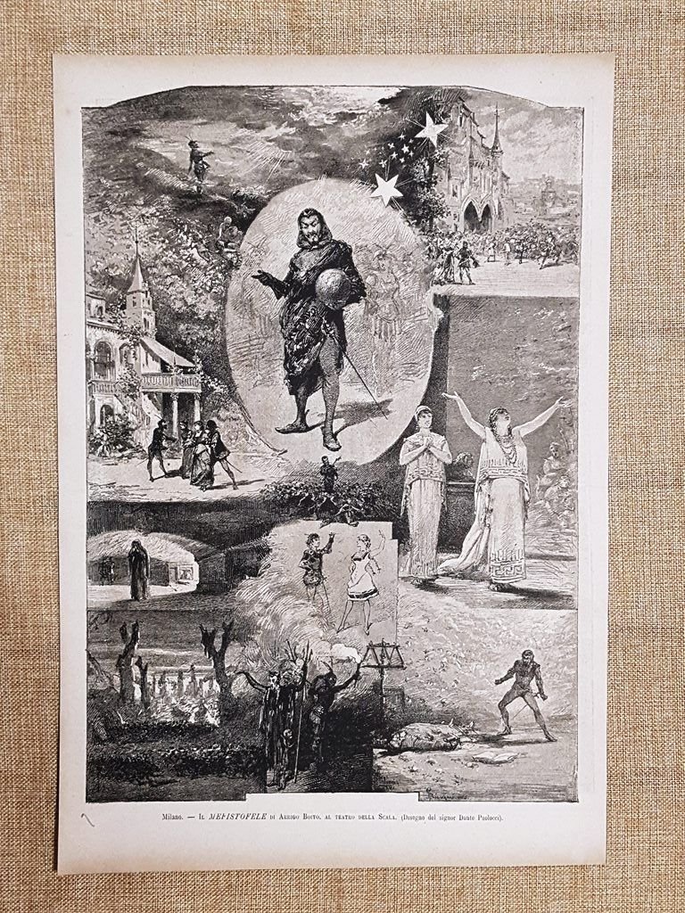 Milano nel 1881 Teatro Della Scala Mefistofele di Arrigo Boito …