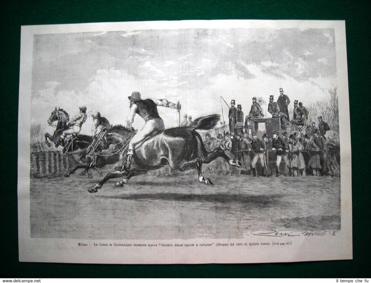 Milano nel 1885 - Corse di Castellazzo promosse dalla Società …