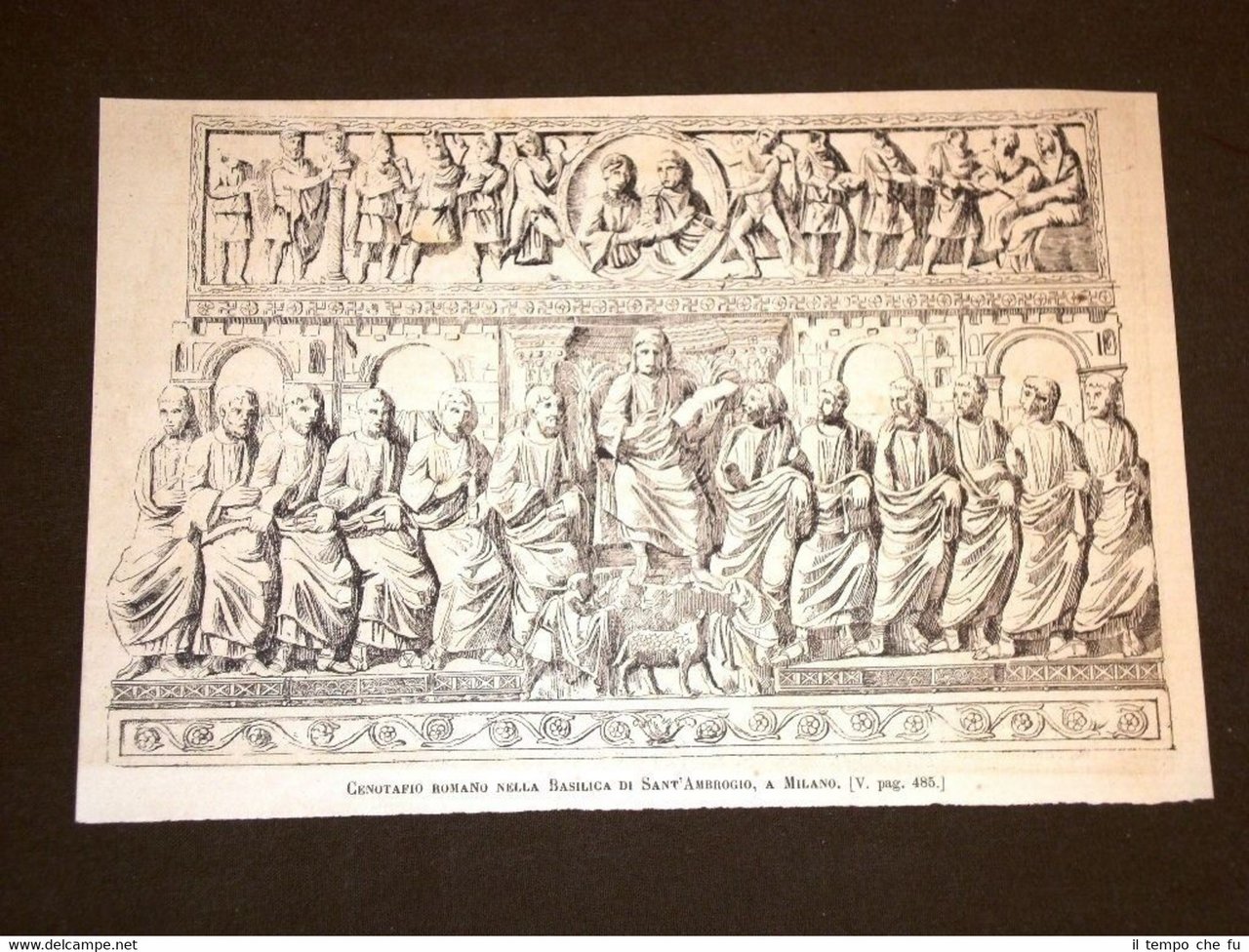 Milano nel 1886 Cenotafio romano nella Basilica di Sant'Ambrogio