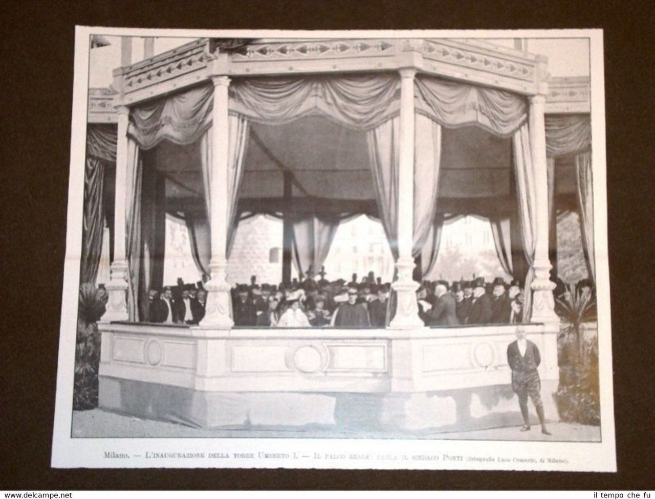Milano nel 1905 Inaugurazione della Torre Umberto I Palco Reale …