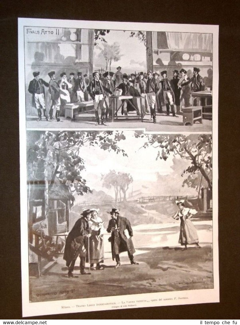 Milano nel 1905 Teatro Lirico La Sposa Venduta di F. …