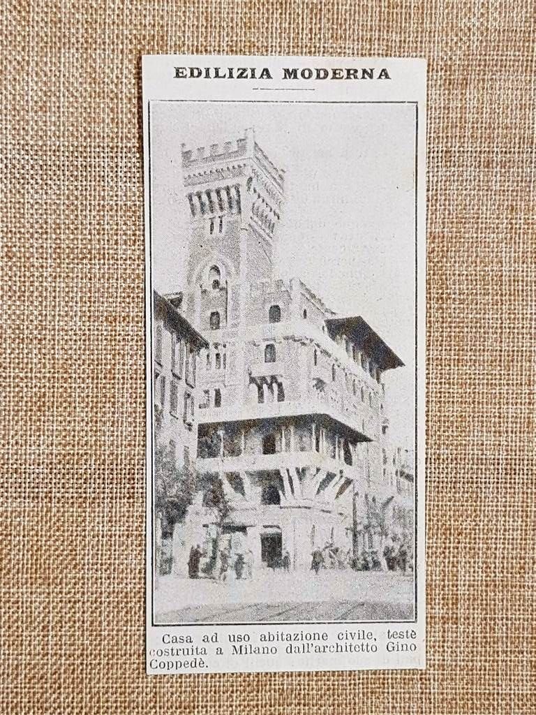 Milano nel 1914 Una casa in stile moderno costruita dall'Architetto …