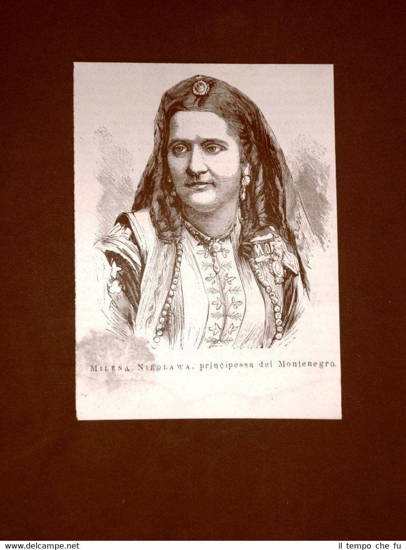 Milena Vukoti? del Montenegro nel 1876 Cettigne, 4.5.1847 – Antibes, …