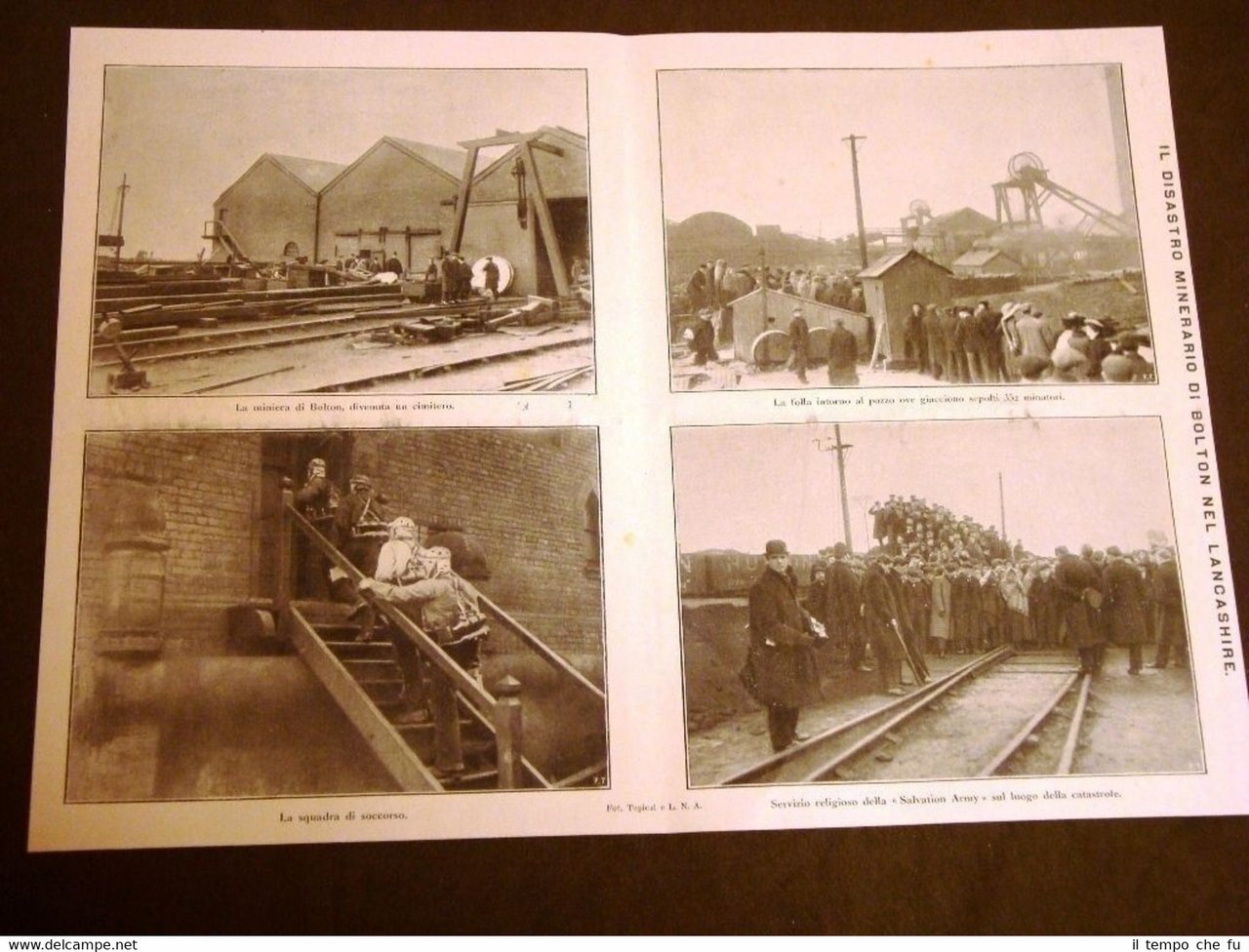 Miniera Disastro minerario di Bolton nel Lancashire nel 1911 + …