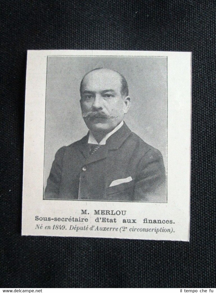 Ministri Francia - Merlou, Sottosegretario di Stato alle Finanze Stampa … | Immagine principale