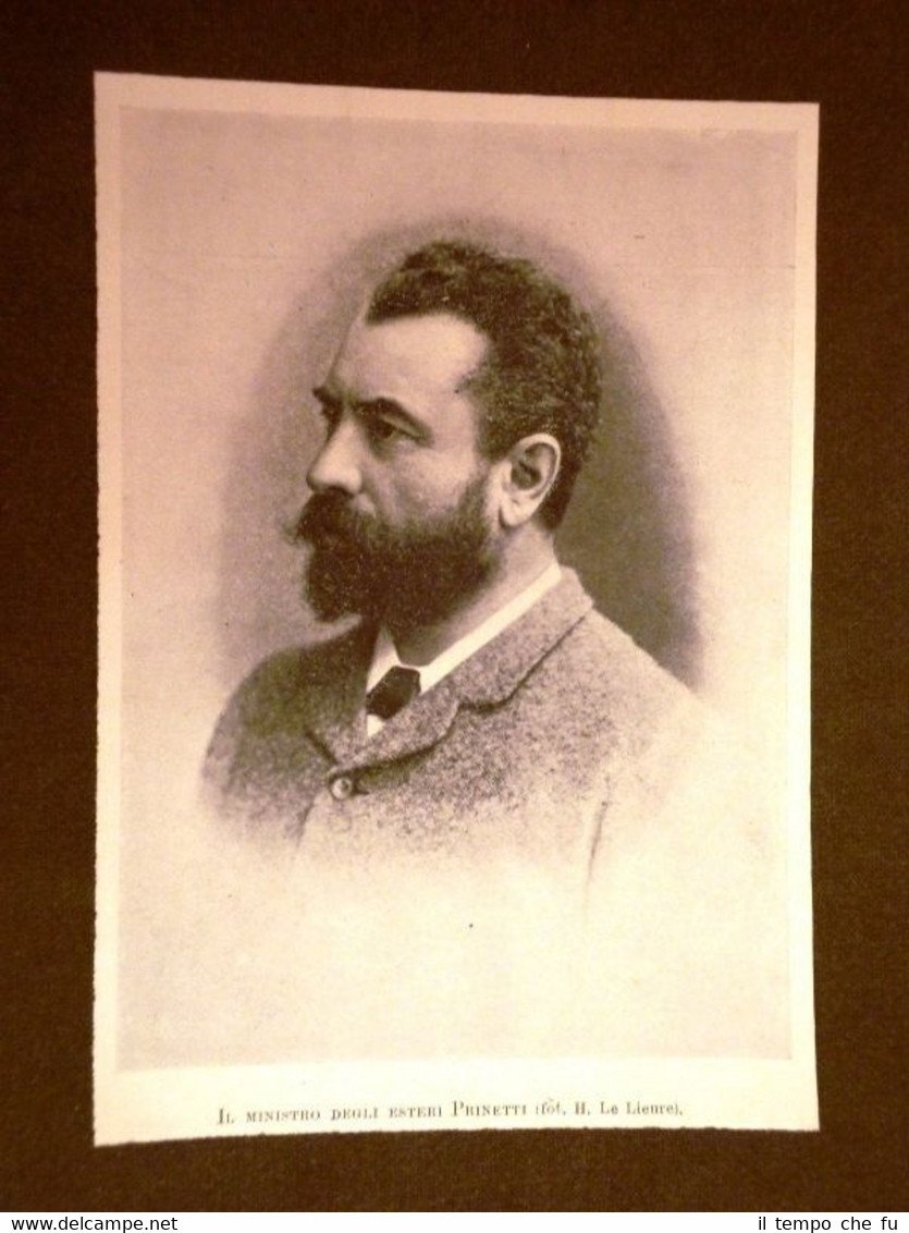 Ministro degli esteri Giulio Nicolò Prinetti Castelletti di Milano