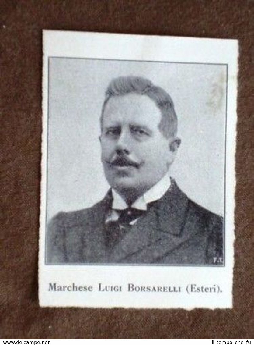 Ministro degli Esteri Luigi Borsarelli