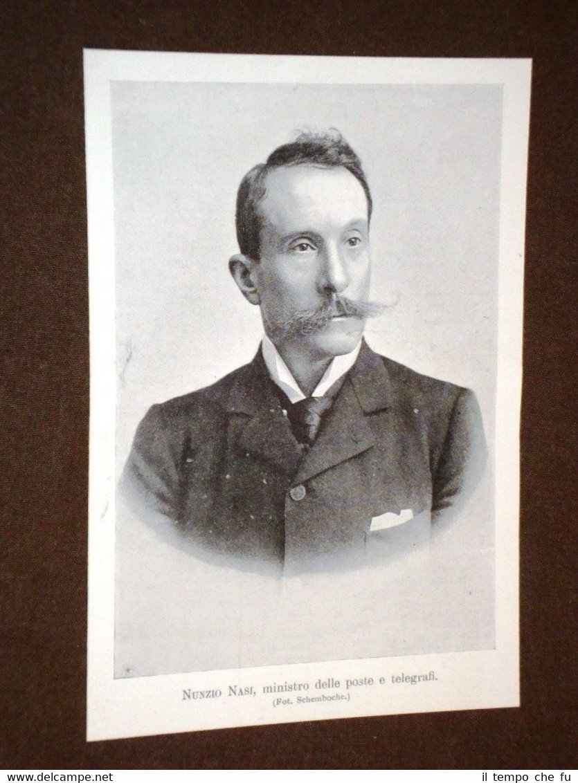 Ministro delle Poste Nunzio Nasi Trapani 2 aprile 1850 – …