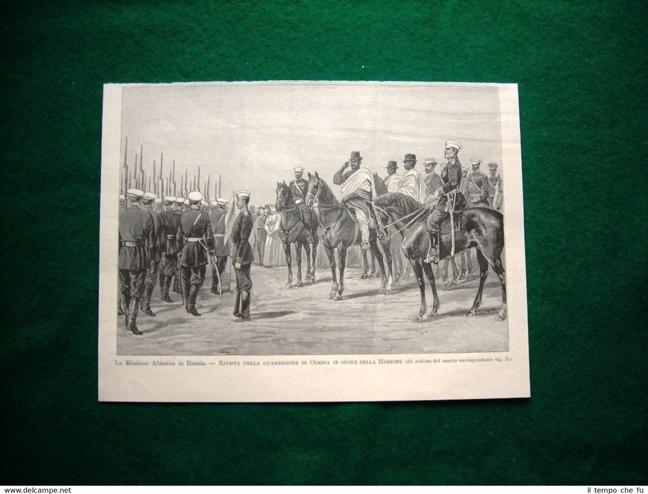 Missione abissina in Russia nel 1895 - guarnigione di Odessa