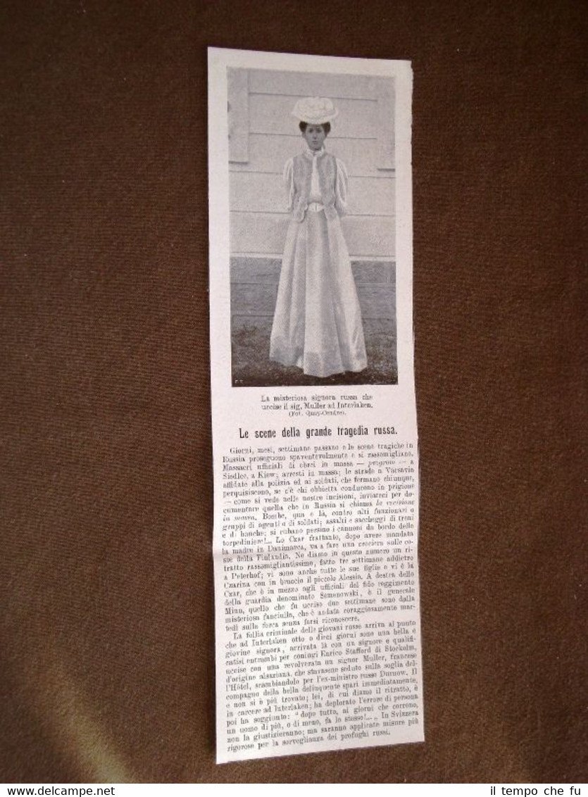 Misteriosa signora di Russia che uccise il Signor Muller ad …