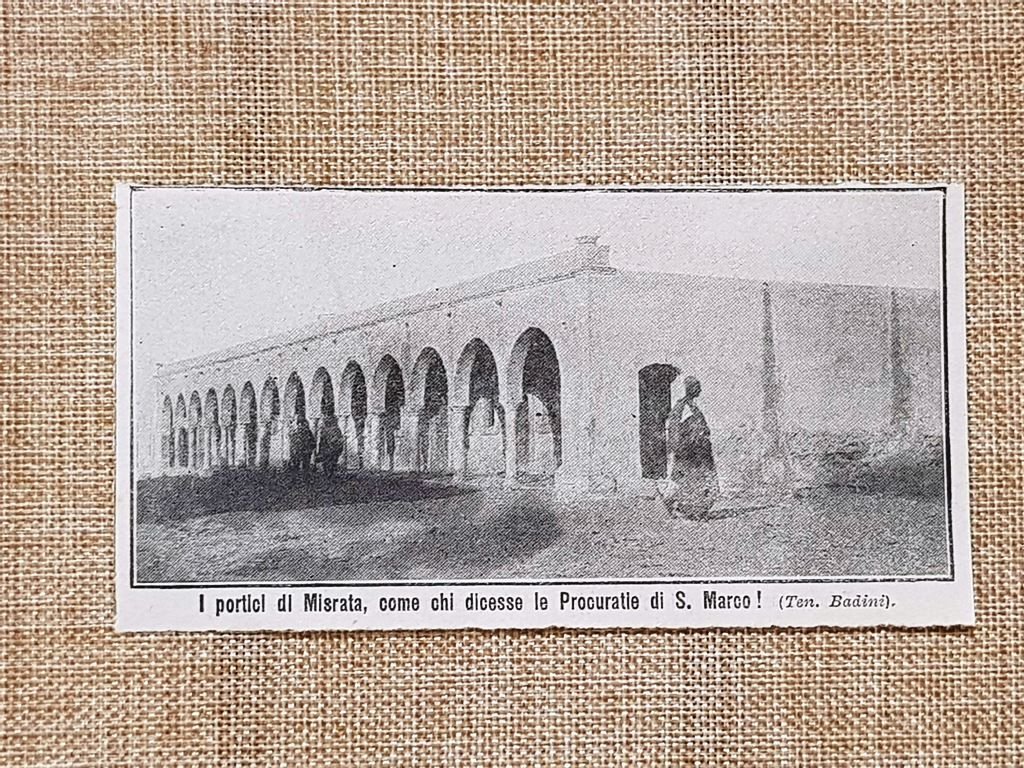 Misurata o Misrata nel 1912 I portici Colonialismo Libia Tripolitania | Immagine principale