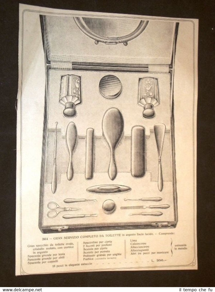 Moda e Costume Catalogo d'Epoca Gran Servizio da toilette in …